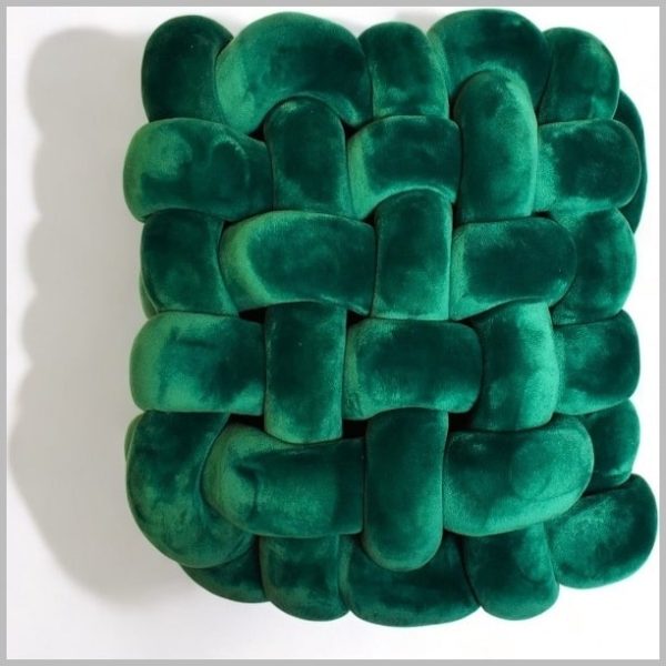 GZ1.1 (Glow Thuis - Sierkussen - Groene - Fluweel- handgemaakte fluwelen kussens - 30x30 cm)