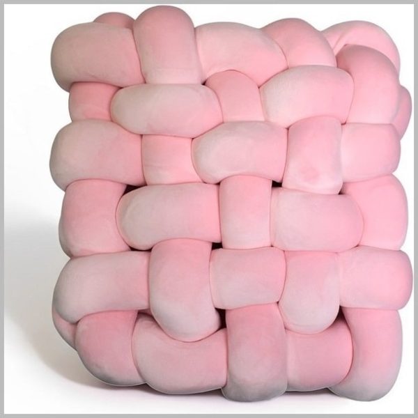 GZ1.2 (Glow Thuis - Sierkussen - Roze - Fluweel- handgemaakte fluwelen kussens - 30x30 cm)