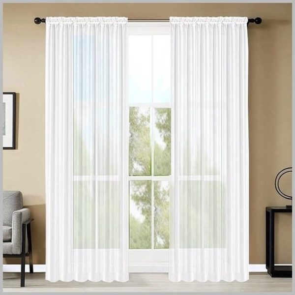Vitrage Wit 140x180 – Voile Kant-en-Klaar | Glow Thuis