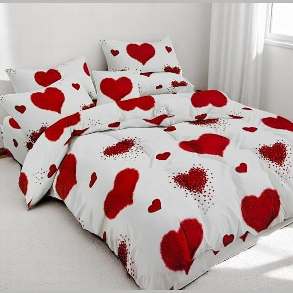 ❤️ Wit Dekbedovertrek met Rode Harten – 3-delige Set (200x220 cm) Breng een vleugje liefde en romantiek in je slaapkamer met dit stijlvolle dekbedovertrek van Glow Thuis. De witte achtergrond met speelse rode harten zorgt voor een warme, gezellige sfeer – perfect voor koppels of als cadeau. Inhoud van de set: 1 dekbedovertrek (200x220 cm) 2 bijpassende kussenslopen Productkenmerken: ✔ Luxe en zacht microvezel materiaal ✔ Ademend en comfortabel – geschikt voor elk seizoen ✔ Makkelijk te wassen op 40°C ✔ Duurzame kwaliteit voor dagelijks gebruik ✔ Modern en romantisch design Waarom kiezen voor Glow Thuis? Snelle verzending binnen Nederland Veilige online betaling Klantenservice in Nederlands, Engels en Pools Elke week nieuwe designs Laat je slaapkamer spreken met dit romantische hartjesontwerp. Bestel nu eenvoudig online via onze webshop!