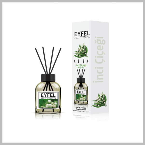 GZ1.9 (EYFEL PERFUME - Geurverspreider May Lily 120 ml - Heerlijke Geurverspreider - Kamergeur - May Lilly)
