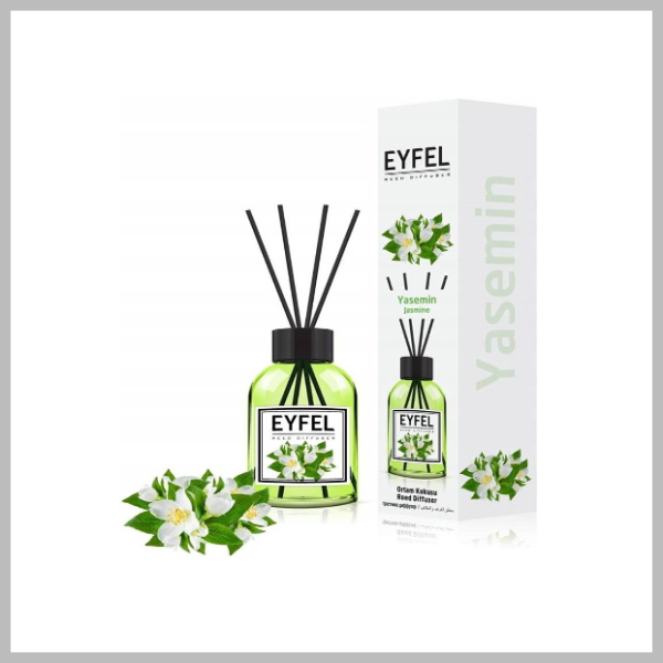 GZ2.3 (EYFEL PERFUME - Geurverspreider Jasmine 120 ml - Heerlijke Geurverspreider - Kamergeur - Jasmine)