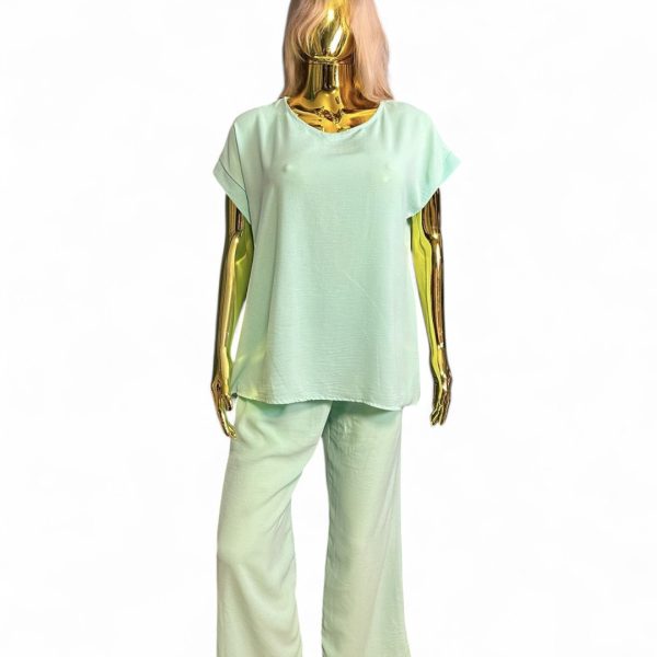 Loungewear Dames Set – Mintgroen – Comfort Fit Zomeroutfit
