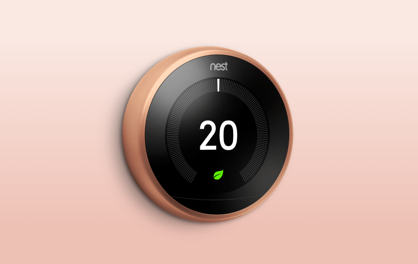 Nest Learning Thermostat V3 Premium Koper