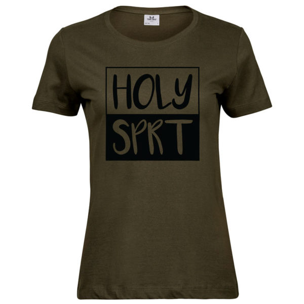 Holy Spirit | Ladies Sof T-Shirt | Olive | Black print