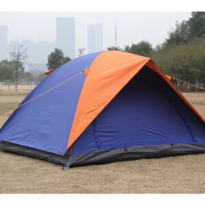 Lome Camping - Telt - 2 personer - Dobbelt lag - Orange/Blå