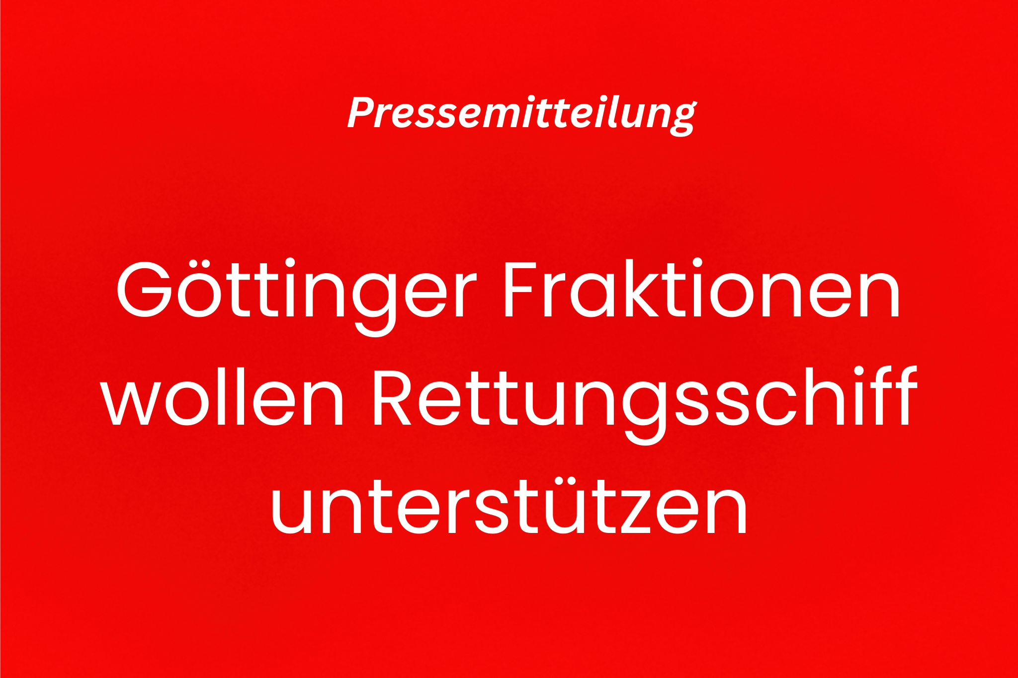 Pressemitteilung:
