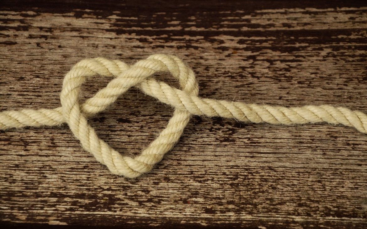 rope, cord, heart