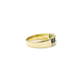 Brillantring mit Smaragd Rubin Saphir 750 Gold – Bild 4
