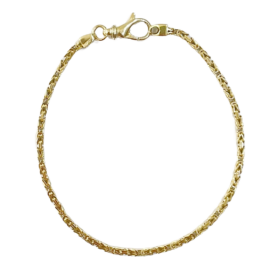Königsketten Armband massiv 2mm 585er Gold