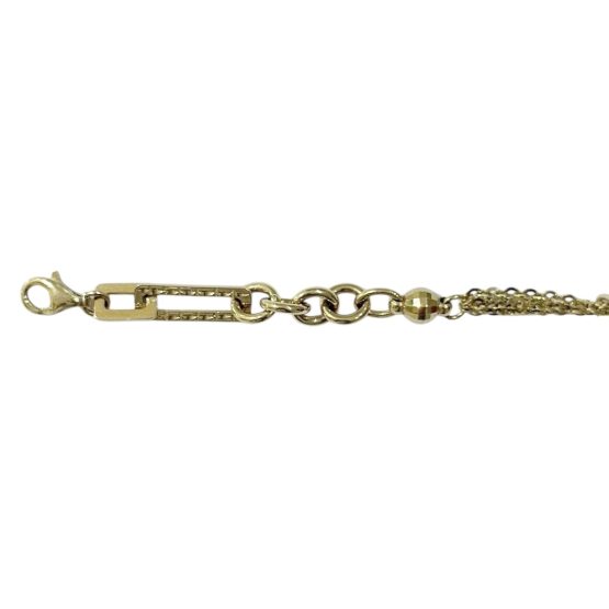 Kombiniertes Gliederarmband mit Sonne 14 Karat – Bild 3