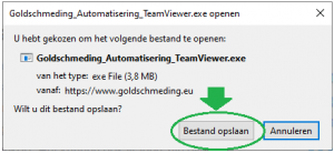 Goldschmeding-automatisering - Download voorbeeld - Firefox