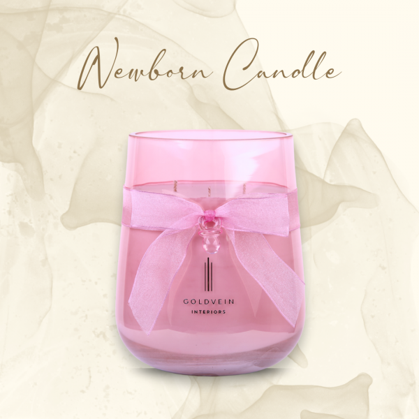 Newborn Candle · Pink · Size Grand No.2