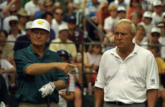 Jack Nicklaus and Arnold Palmer Getty Images