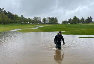 översvämning golfbana