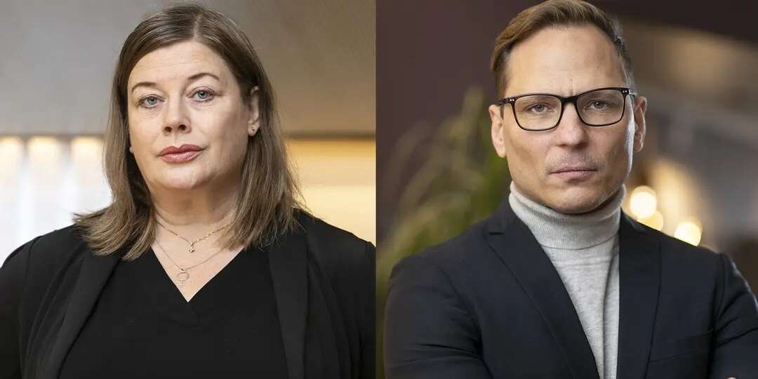 Malin Ragnegard, förbundsordförande, och Johan Ingelskog, avtalssekreterare, Kommunal.