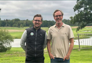 Adam Adolfsson och Patrik Stymne på Haninge Golfklubb