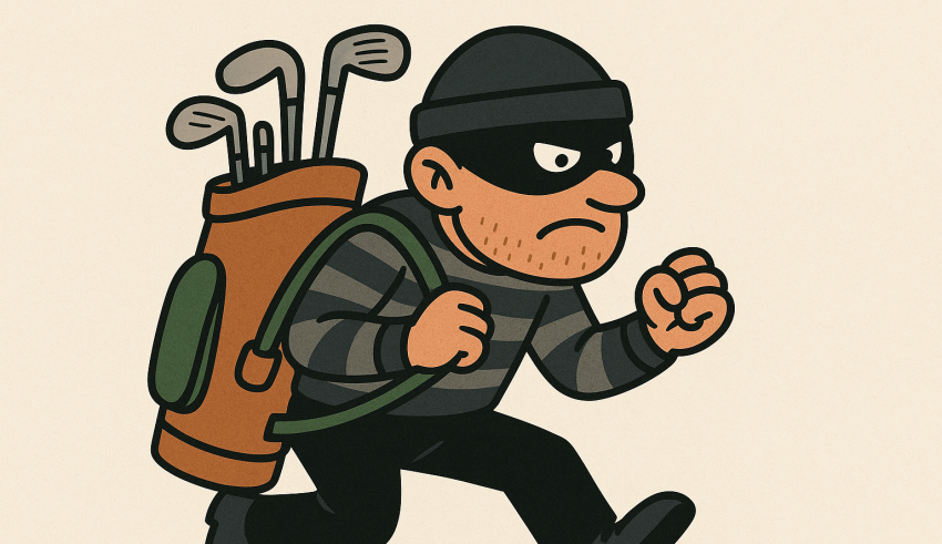 tjuvspel på golfbanan