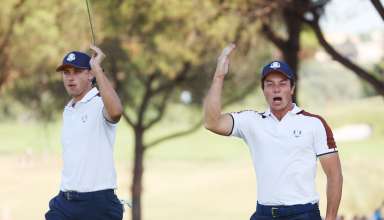 Ludvig Åberg och Viktor Hovland