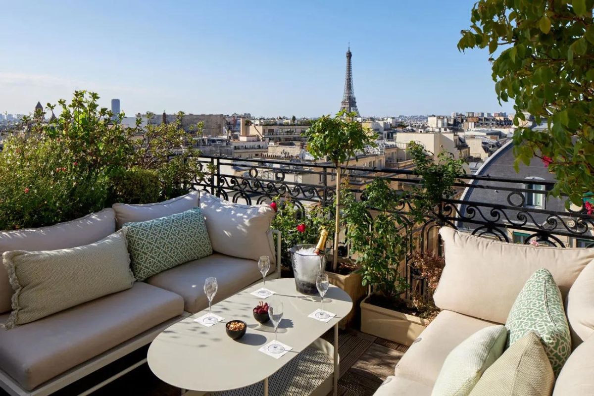 Terrasse de l’hôtel Raphael