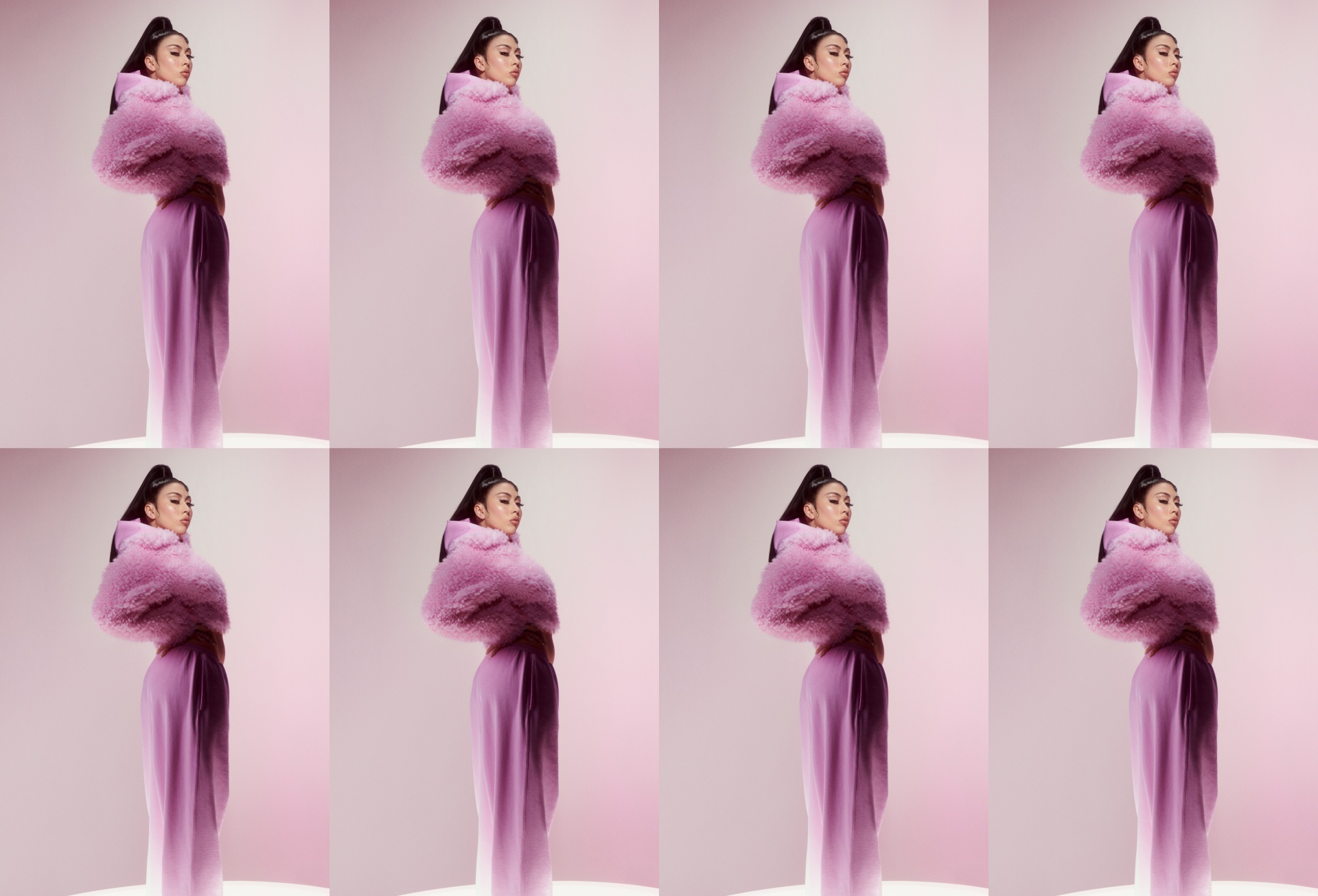 Creative pinks and purples by H&M Studio to take on Hollywood Glamour