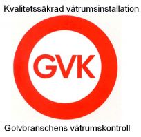 Kvalitetssäkrad våtrumsinstalation
GVK-logga
Golvbranschens våtrumskontroll
