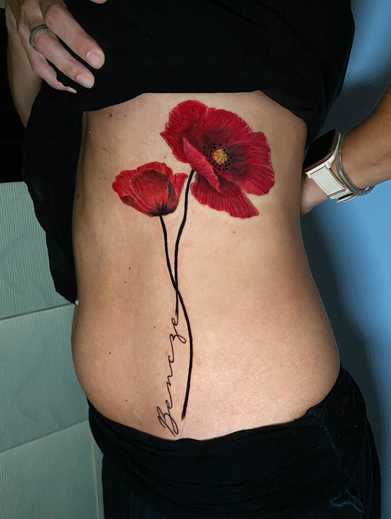Mohnblumen Tattoo