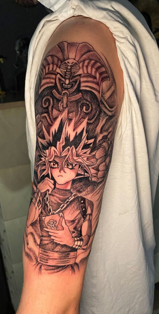 Atem Pharao Yu-Gi-Oh Tattoo