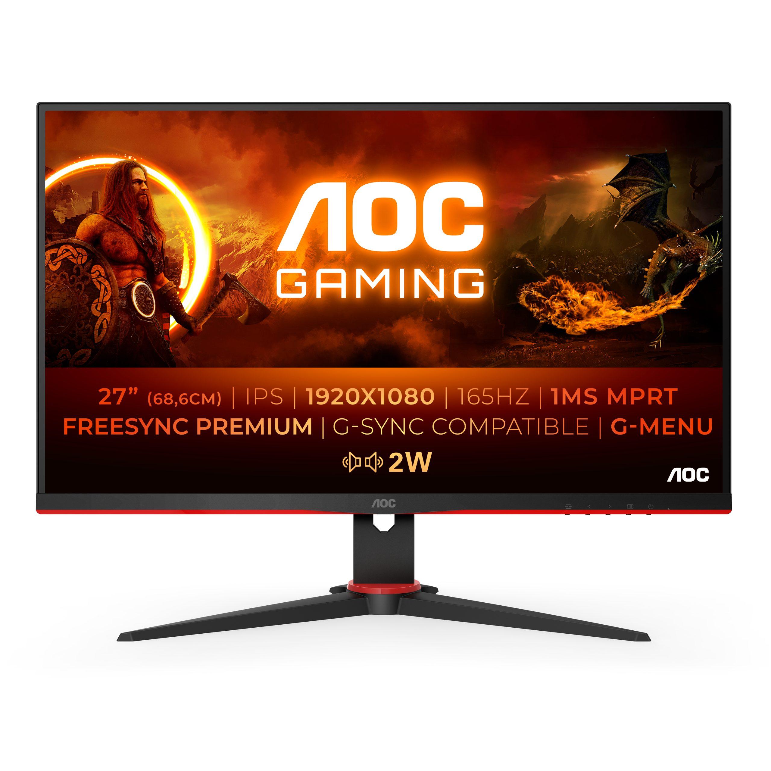 AOC Gaming 27G2SPAE/BK 27 1920 x 1080 VGA (HD-15) HDMI DisplayPort 165Hz - Gorilla Gaming