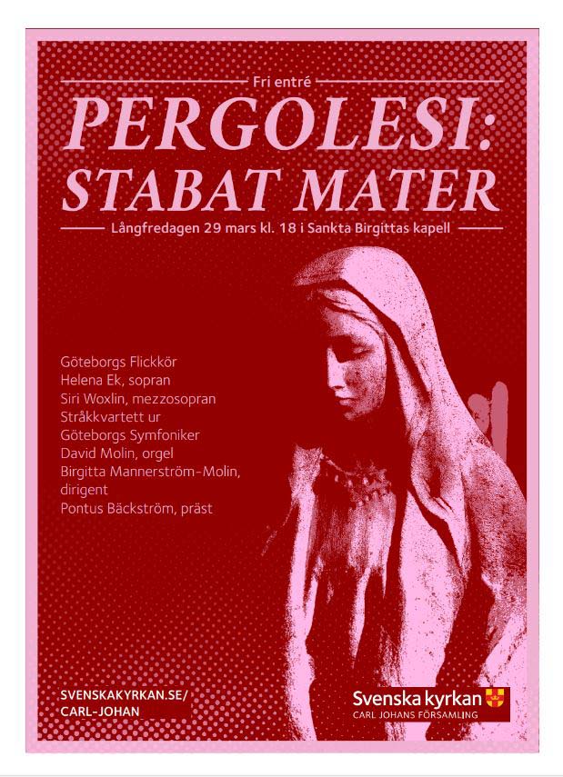 Pergolesis Stabat Mater i S:ta Birgittas kapell 29 mars