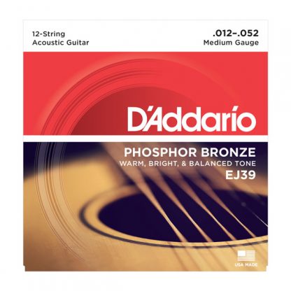 D'Addario EJ39 Phosphor Bronze 12-str