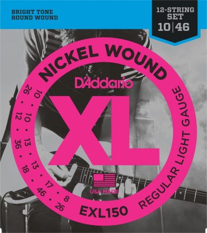 D'Addario EXL150 Regular Light 12-str