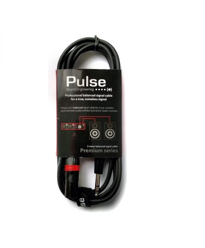 Pulse Balansert Signalkabel 3m Stereo Jack - XLR