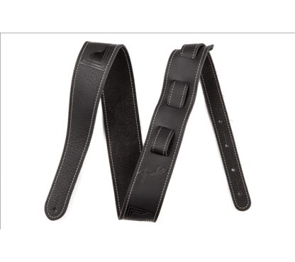 Fender Monogram Leather Strap, Black