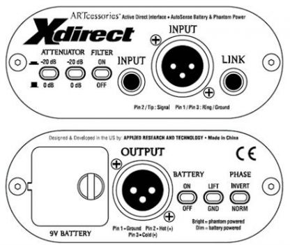 ART XDirect Professional Active Direct Box - Bilde 2