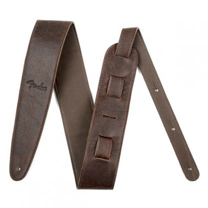 FENDER® ARTISAN CRAFTED LEATHER STRAPS - 2.5" BROWN - Bilde 2