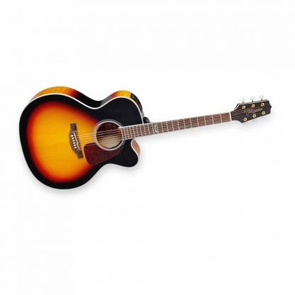 Takamine GJ72CE-BSB Jumbo. Cutaway. Takamine TK-40D preamp. Brown Sunburst.