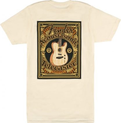 Fender® Acoustasonic® Tele® T-Shirt, Cream, XXL - Bilde 2