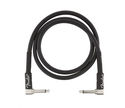 Fender Professional Series Instrument Cables, Angle/Angle, 3', Black