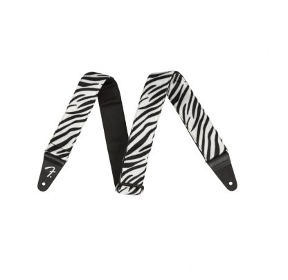 Fender Wild Zebra Print Strap, 2"