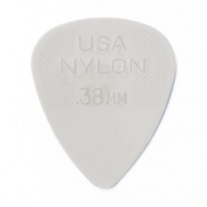 Plekter, Nylon Standard Pick .38mm. 6.stk