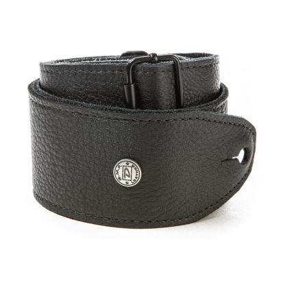 DUNLOP BMF15BK 2.5 TRI-GLIDE LEATHER BLACK STRAP - Bilde 2