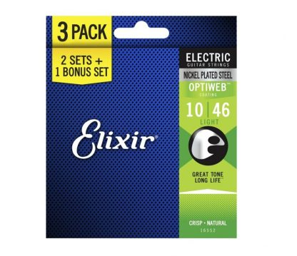 Elixir Optiweb 3 PACK 10-46 Light(16552)