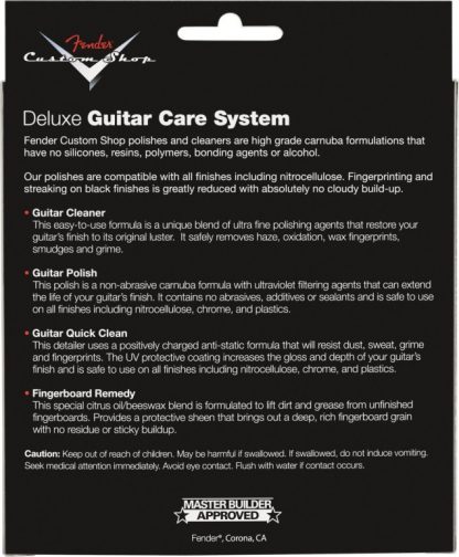 Custom Shop Deluxe Guitar Care System, 4 Pack, Black - Bilde 2