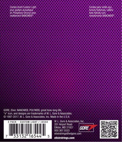 Elixir 3 PACK 11-52 Custom Light(16544) - Bilde 2