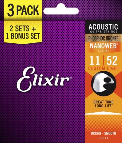 Elixir 3 PACK 11-52 Custom Light(16544) - Bilde 3