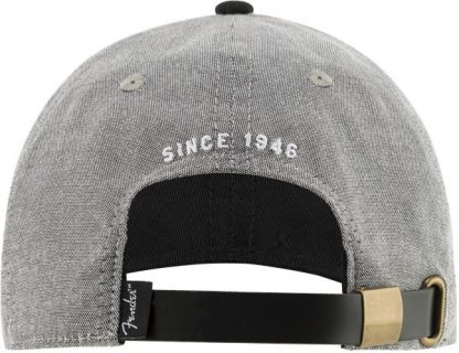 Fender® Hipster Dad Hat, Gray and Black, One Size Fits Most - Bilde 2