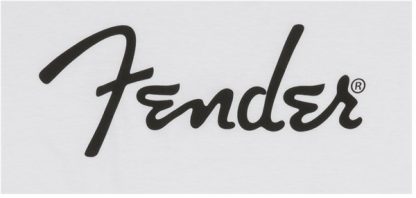 Fender® Spaghetti Logo Men's Tee, White, M - Bilde 3