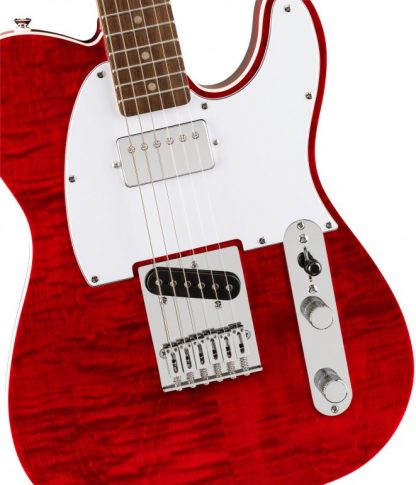 SQUIER Affinity Series™ Telecaster® FMT SH, Laurel Fingerboard, White Pickguard, Crimson Red Transparent - Bilde 4