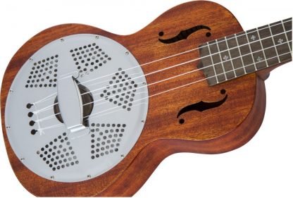 GRETSCH G9112 Resonator-Ukulele with Gig Bag, Ovangkol Fingerboard, Biscuit Cone, Honey Mahogany Stain - Bilde 4